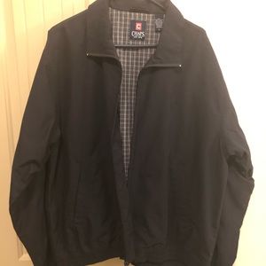 Chaps Lightweight Jacket, Navy Size: L